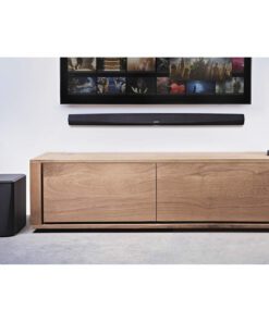 2.1 Soundbar with subwoofer on wall