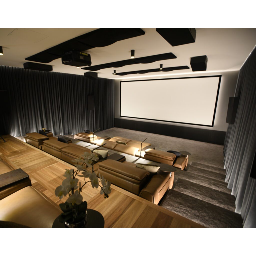 Big Screen Cinema designed in castle hill new south wales 2154